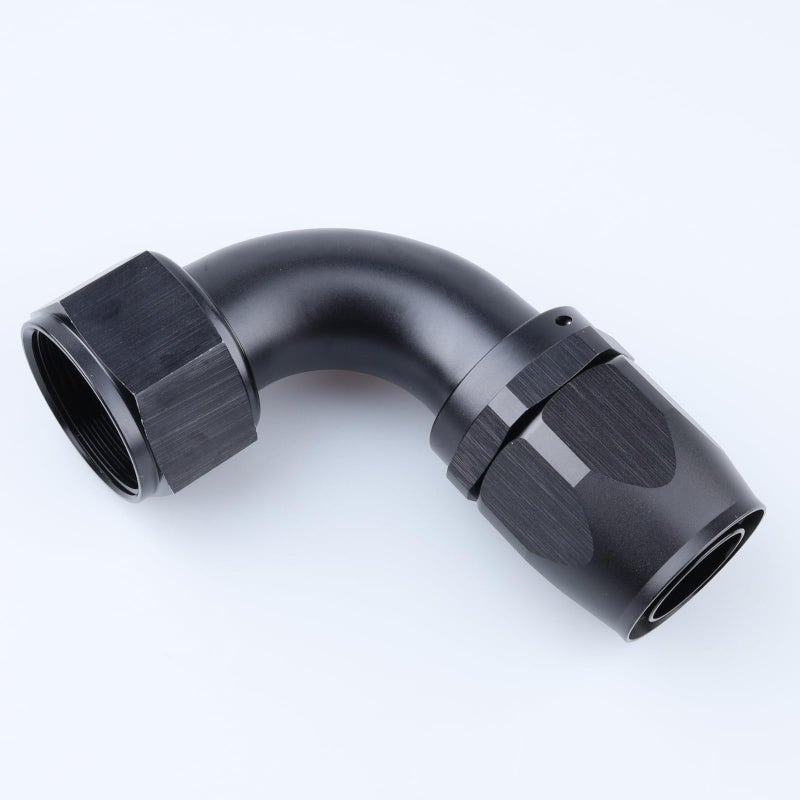 AC PERFORMANCE -20 AN 90 Degree Swivel Hose End Fitting Tight Radius Aluminum Black - Image 3